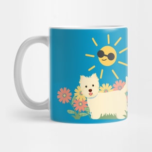 Happy West Highland White Terrier in the Sunshine Mug